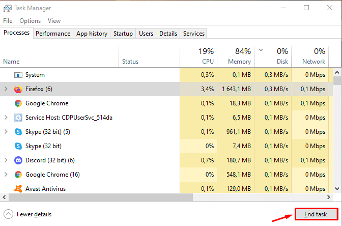 How to fix 100 Disk Usage in Windows 10